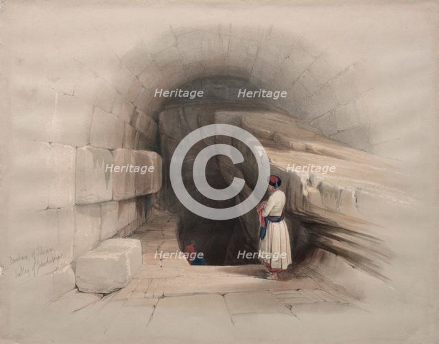 Fountain of Siloam, Valley of Jehoshaphat, 1839. Creator: David Roberts (British, 1796-1864).