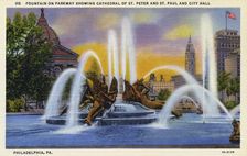 Fountain of Parkway, Philadelphia, Pennsylvania, USA, 1933