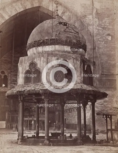 Fountain of the Mosque of Sultan Hassan, Cairo, 19th century. Creator: Pascal Sébah.