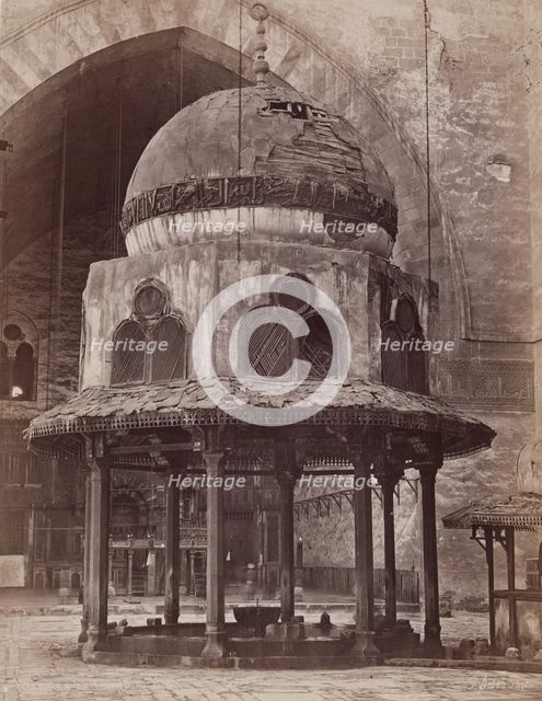 Fountain of the Mosque of Sultan Hassan, Cairo, 19th century. Creator: Pascal Sébah.