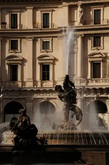 Fountain of the Naiads, Piazza della Repubblica, Rome, Italy, 2009. Creator: LTL
