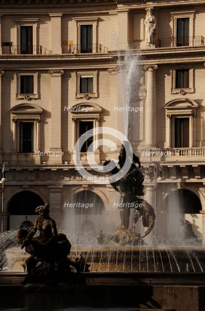 Fountain of the Naiads, Piazza della Repubblica, Rome, Italy, 2009.  Creator: LTL.