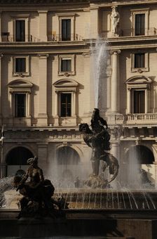 Fountain of the Naiads, Piazza della Repubblica, Rome, Italy, 2009. Creator: LTL