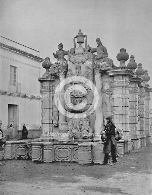 'Fountain of the Falling Waters, City of Mexico', c1897. Creator: Unknown.