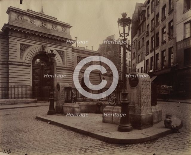 Fountain of the LÉcole Polytechnique, 1902. Creator: Eugène Atget (French, 1857-1927).