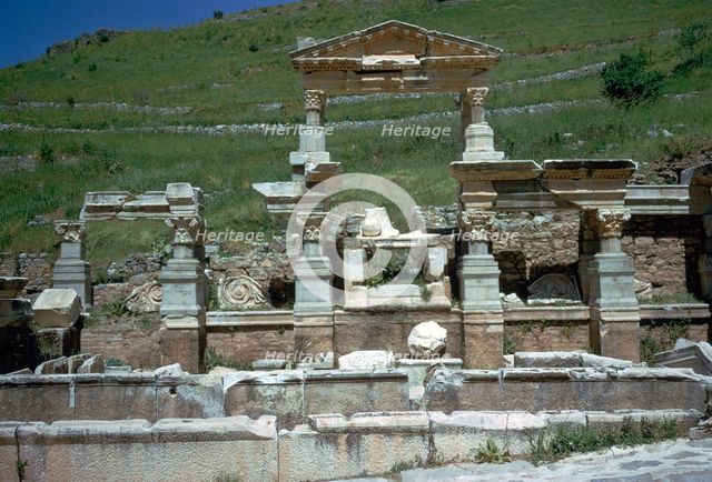 Fountain of Trajan in Ephesus, 2nd century. Artist: Unknown