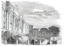 Fountain of Trevi - Rome, 1850. Creator: Unknown