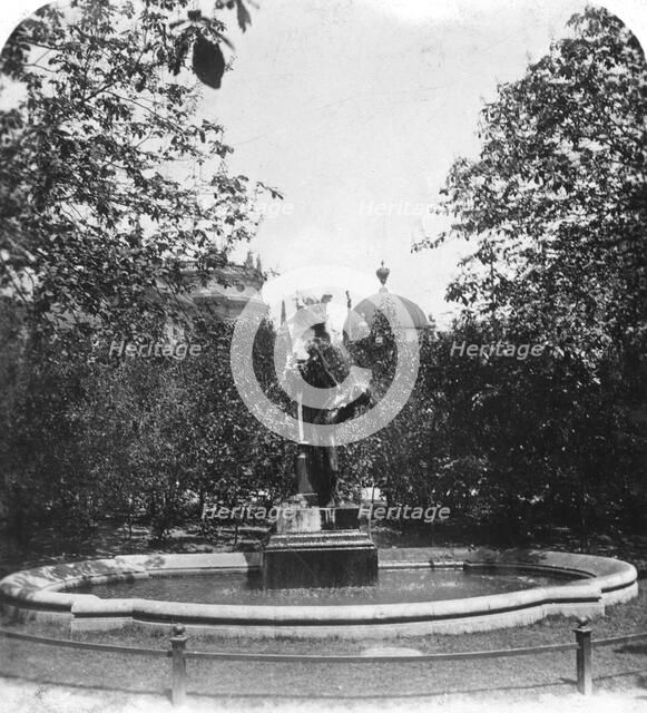 Fountain, Munich, Germany, c1900.Artist: Wurthle & Sons