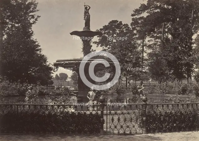 Fountain, Savanah, Georgia, 1860s. Creator: George N. Barnard.