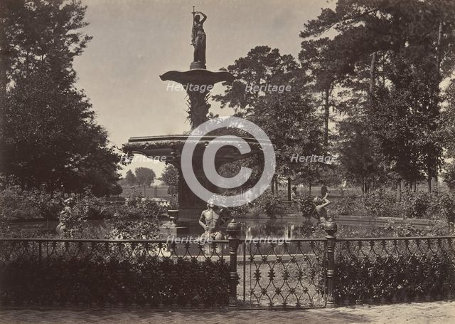 Fountain, Savanah, Georgia, 1860s. Creator: George N. Barnard.