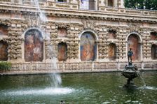 Fountain, the Alcazar, Seville, Andalusia, Spain, 2007. Creator: Samuel Magal