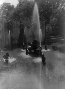 Fountain, Villa Laute, Viterbo, Italy, between 1910 and 1925. Creator: Frances Benjamin Johnston