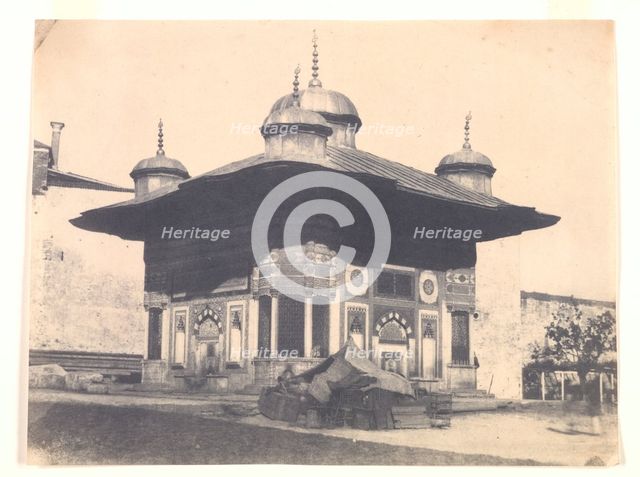 Fountaine de la Sophie, Constantinople, c. 1854. Creator: Ernest de Caranza (French, 1837-1863).