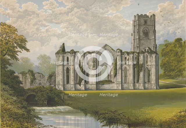 'Fountains Abbey', 1882, (1897). Artist: Alexander Francis Lydon.