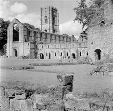 Fountains Abbey, North Yorkshire, 1945-1980. Artist: Eric de Maré