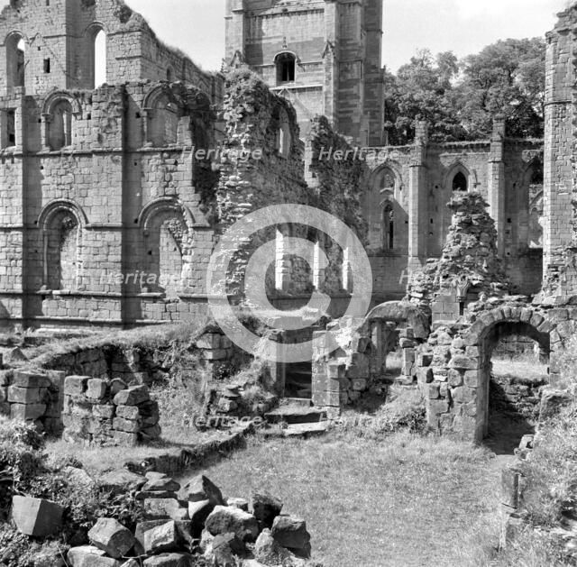 Fountains Abbey, North Yorkshire, 1945-1980.  Artist: Eric de Maré