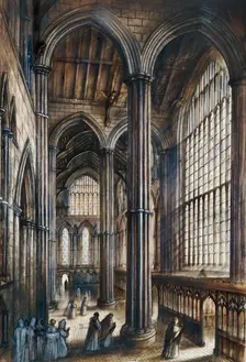 Fountains Abbey, c12th century, (c1960s). Artist: Alan Ernest Sorrell