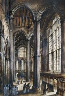 Fountains Abbey, c12th century, (c1960s). Artist: Alan Ernest Sorrell