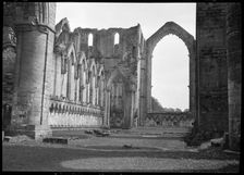 Fountains Abbey, Harrogate, North Yorkshire, 1940-1949. Creator: Ethel Booty