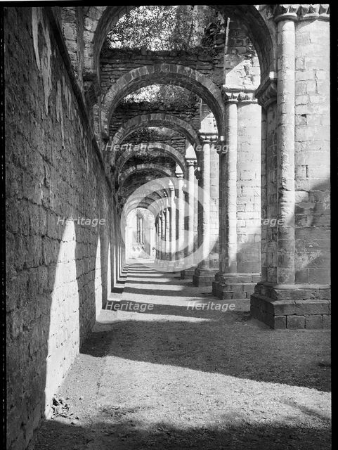 Fountains Abbey, Harrogate, North Yorkshire, 1945-1960. Creator: Margaret F Harker.