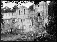 Fountains Abbey, Harrogate, North Yorkshire, 1920-1945. Creator: Marjory L Wight