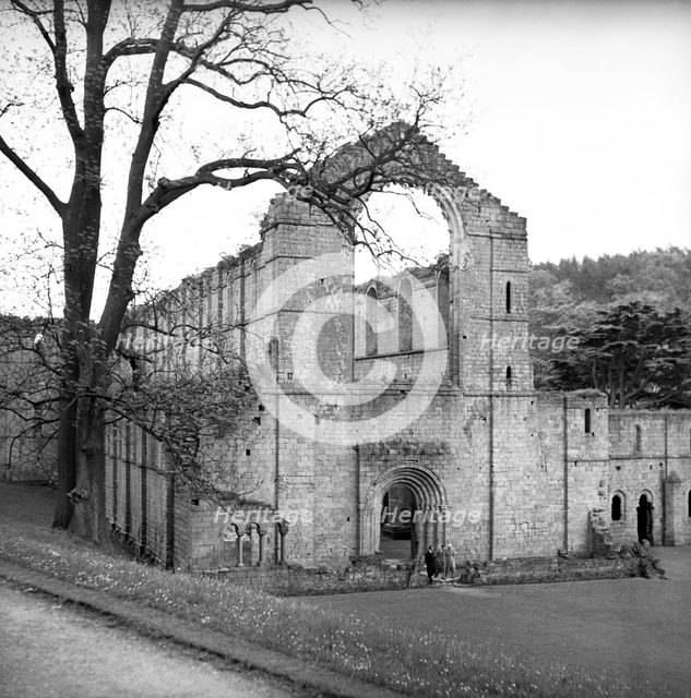Fountains Abbey, Yorkshire, c1955.  Creator: Arthur Charles Kirby Ware.