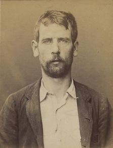 Foussard. Eugène. 26 ans, né le 7/12/67 à Dangeul (Sarthe). Peintre en bâtiment. Anarchist..., 1894. Creator: Alphonse Bertillon