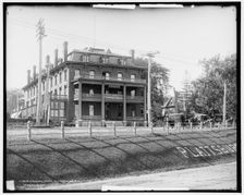 Fouquet House and D. & H. R.R. station, Plattsburgh, N.Y., c1904. Creator: Unknown