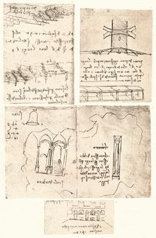 Four topographical drawings, c1472-c1519 (1883). Artist: Leonardo da Vinci