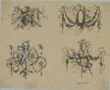 Four trophies, c.1864-c.1894. Creator: Henri Cameré