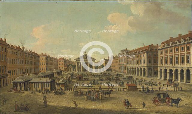 Four views of London: The Covent Garden. Artist: Joli, Antonio (1700-1777)