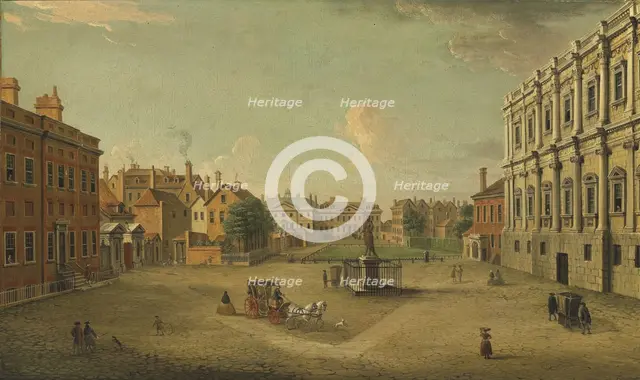 Four views of London: The Privy Garden, Whitehall. Artist: Joli, Antonio (1700-1777)