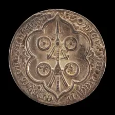 Four-wheeled Carro, Heraldic Symbol of the Carrara Family [reverse], 1390. Creator: Unknown