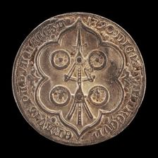 Four-wheeled Carro, Heraldic Symbol of the Carrara Family [reverse], 1390. Creator: Unknown