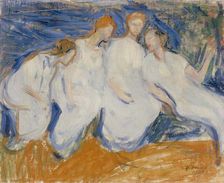 Four Women, 1908. Creator: Yrjö Aleksander Ollila