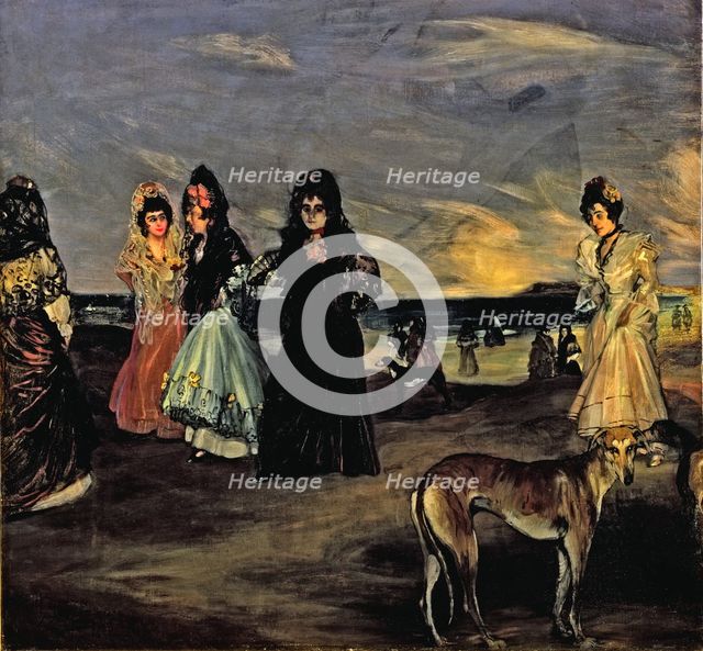 'Four Women by the Sea', c1899.  Creator: Ignacio Zuloaga.