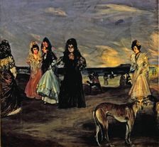 Four Women by the Sea c1899. Creator: Ignacio Zuloaga