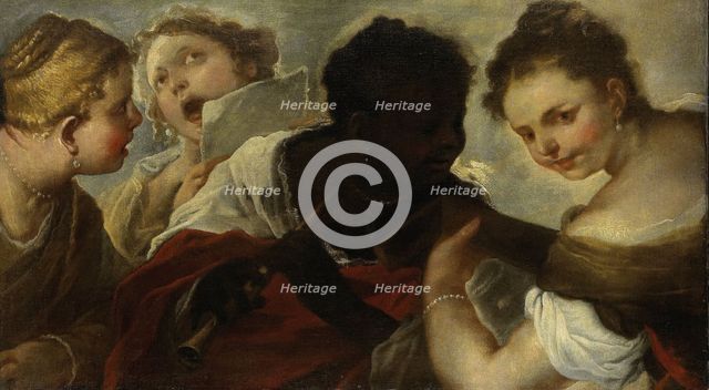 Four Women making Music, 1658-1660. Creator: Luca Giordano.