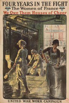 Four years in the fight - the women of France, 1918. Creator: Jonas, Lucien Hector (1880-1947)