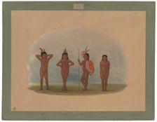Four Zurumati Children, 1854/1869. Creator: George Catlin
