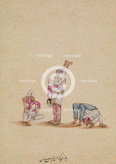 Four acrobats, between 1800 and 1899. Creator: Unknown.