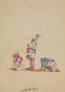 Four acrobats, between 1800 and 1899. Creator: Unknown