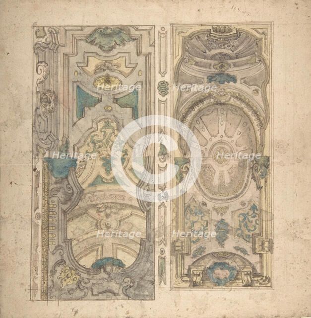 Four Alternate Designs for a Vault., 1700-1780. Creator: Anon.