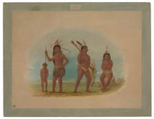 Four Arowak Indians, 1854/1869. Creator: George Catlin