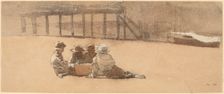Four Boys on a Beach, 1873. Creator: Winslow Homer