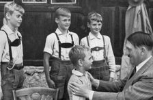 Four brothers meet Adolf Hitler, 1936