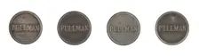 Four buttons from a Pullman Porter uniform, early-mid 20th century. Creator: Scovill Mfg. Co.