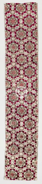 Four-colour Velvet with Medici Armorial in Rosettes, 1450-1500. Creator: Unknown.
