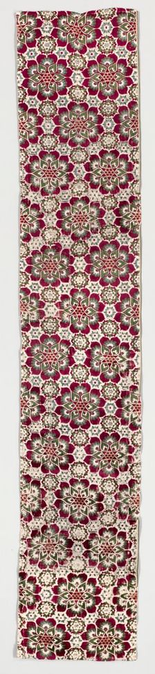 Four-colour Velvet with Medici Armorial in Rosettes, 1450-1500. Creator: Unknown