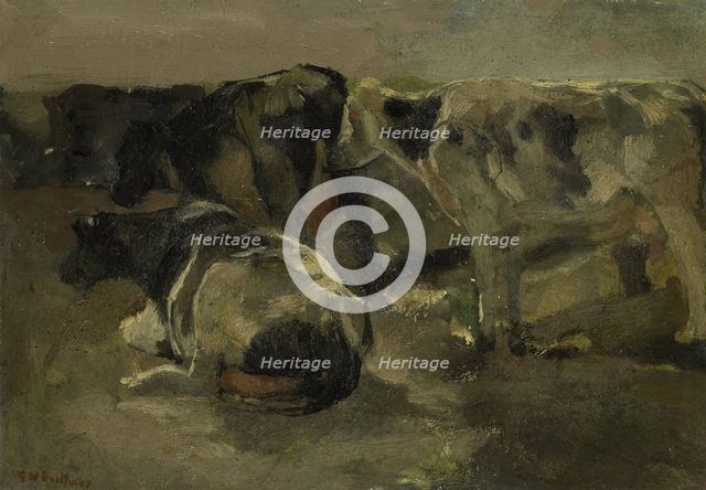 Four Cows, c.1880-c.1923. Creator: George Hendrik Breitner.